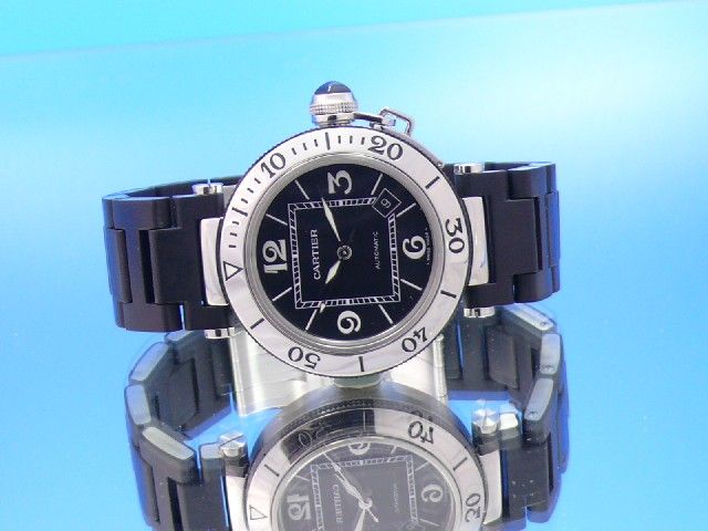 Cartier Pasha Seatimer Automatic Stahl/Kautschuk 40mm