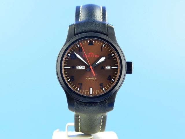 Fortis B-42 Aeromaster Dusk Day Date Stahl PVD