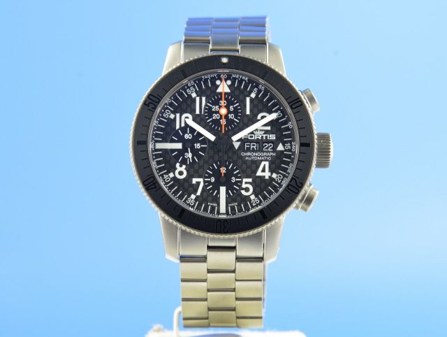 Fortis B-42 Titanium Carbon Dial Chronograph