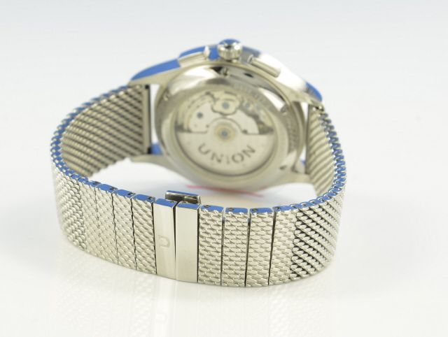 Union Glashtte Noramis Chronograph schwarz Milanaiseband