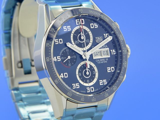 TAG Heuer Carrera 43mm Chronograph Blue Dial