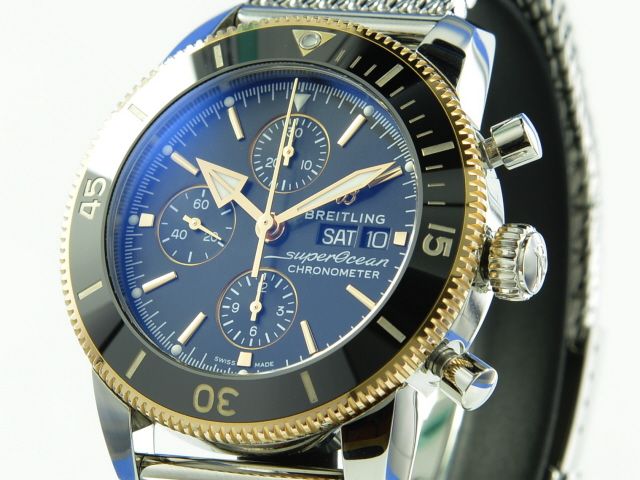 Breitling Superocean Hritage II Chronograph 44 Stahl/rosgold