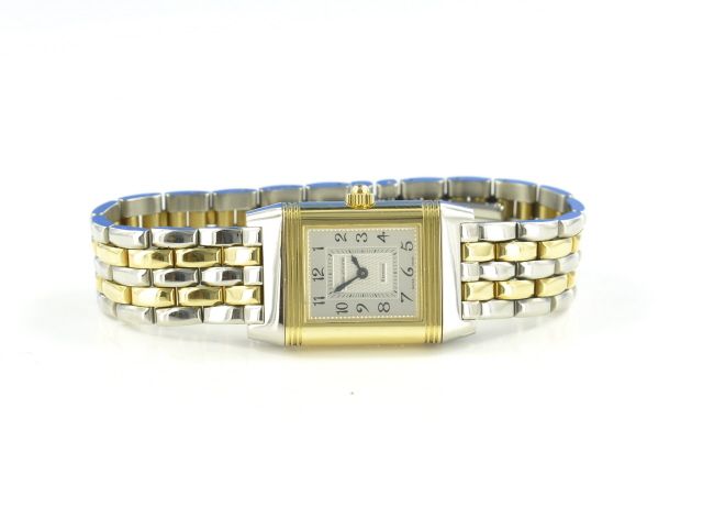 Jaeger-LeCoultre Reverso Duetto Diamanten Stahl / Gold Handaufzug