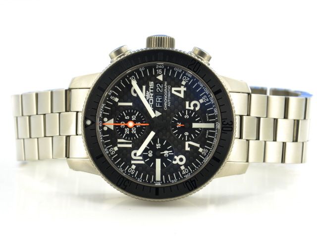 Fortis B-42 Titanium Carbon Dial Chronograph