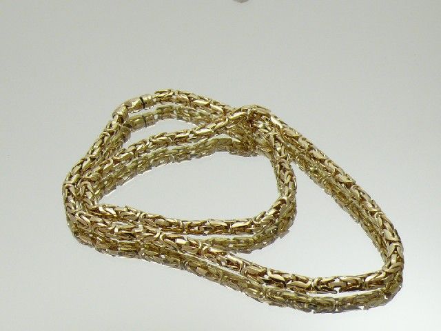 Kette massive Knigskette endlos in Gold 585/14K