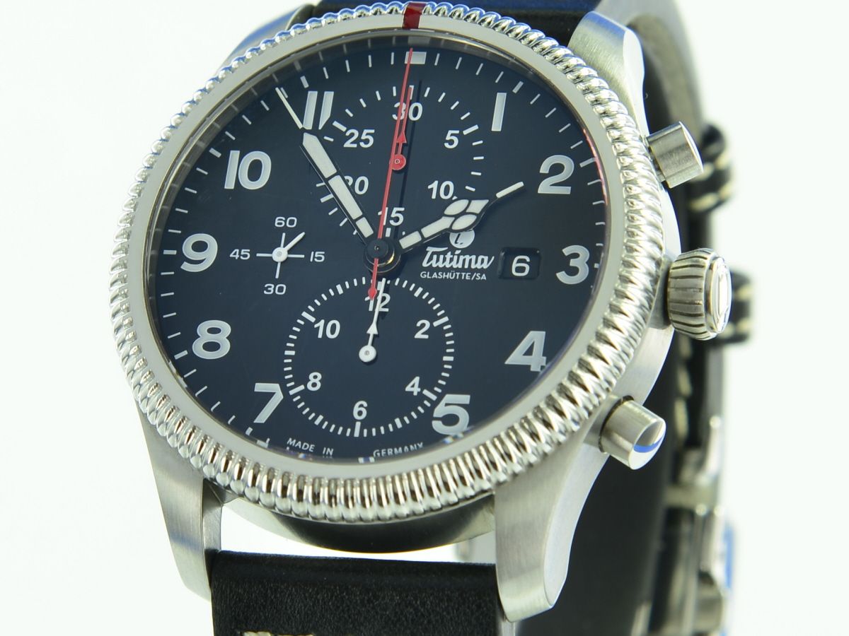 Tutima Glash�tte Grand Flieger Classic Chronograph 6402-01