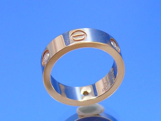 Cartier Love Ring 3 Diamanten 750 K Gold gr.54