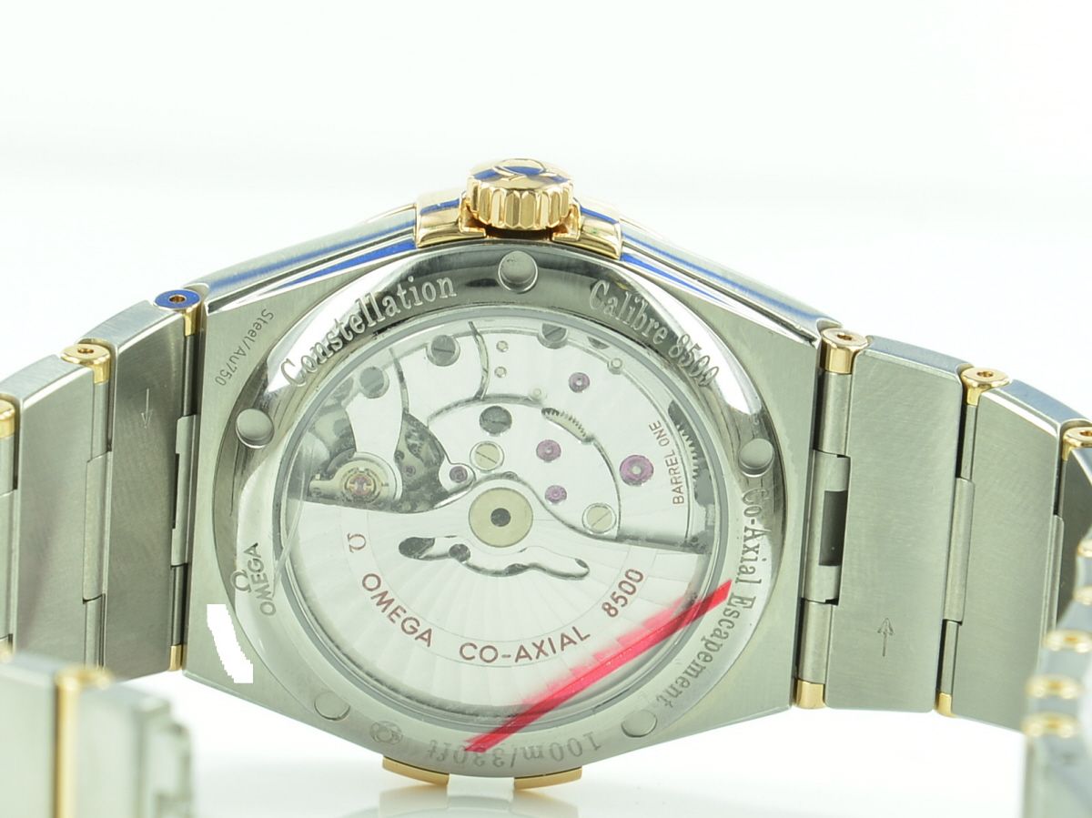 Omega Constellation 38 mm, Stahl ‑ Rotgold Co-Axial 8500
