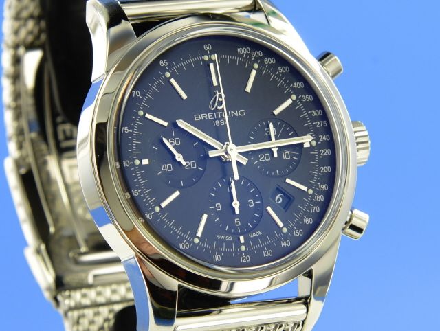Breitling Transocean Chronograph Stahl 43mm