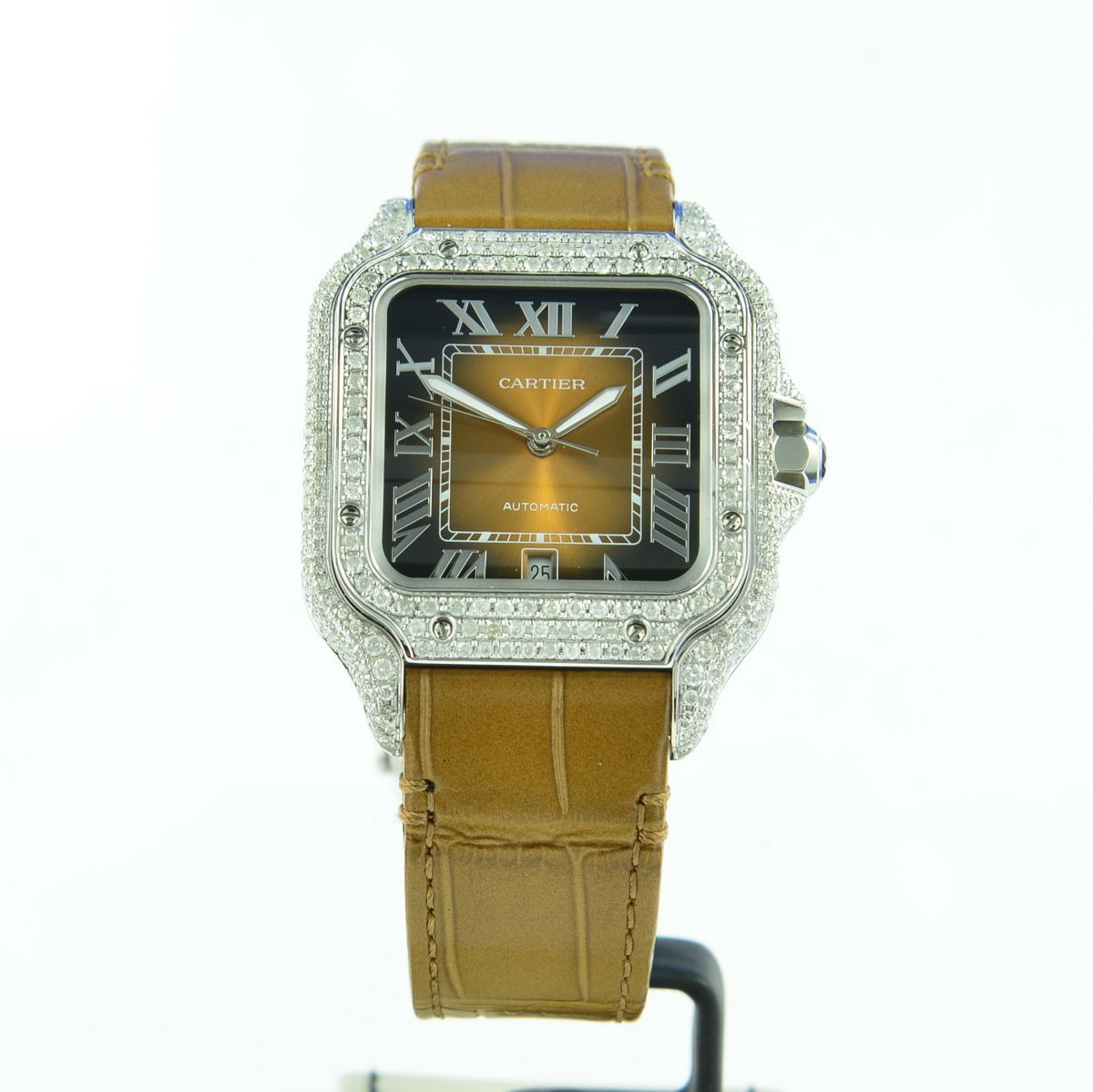 Cartier Santos de Cartier Aftermarket Diamond WSSA0018