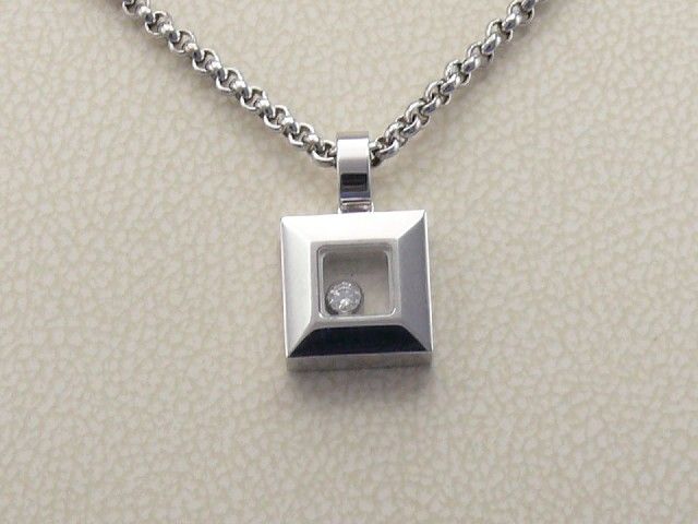 Chopard HAPPY DIAMOND in 750/- Weigold Kette mit Anhnger