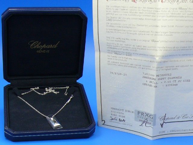 Chopard Happy Diamonds Squares Anhnger&Kette 18K/750 WG