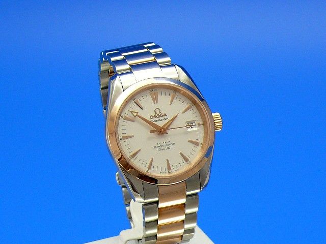 Omega Seamaster Aqua-Terra Mid Size Stahl/Rotgold