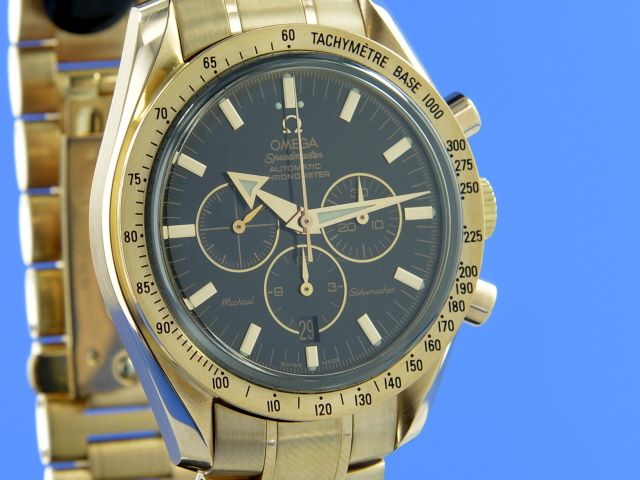 Omega Speedmaster Broad Arrow Michael Schumacher 18K Rose Limited