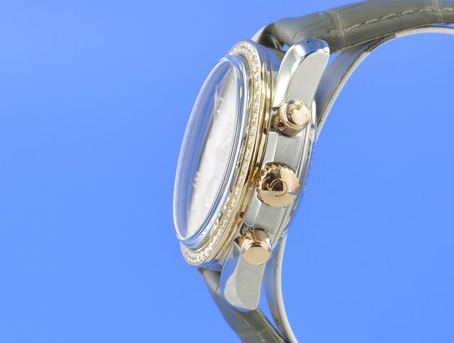 Omega Speedmaster Lady Stahl/18kt Rosgold Automatik Diamond 38mm