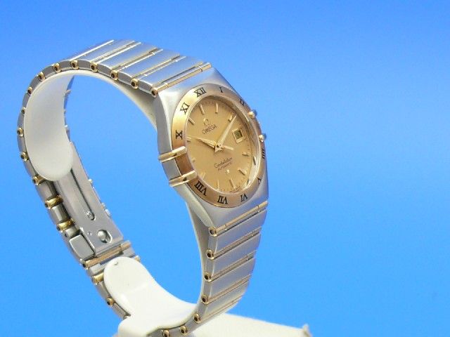 Omega Constellation Damen Automatik Stahl/Gold
