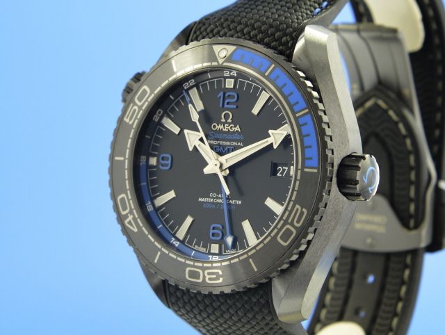 Omega Seamaster Planet Ocean Deep Black Co-Axial GMT