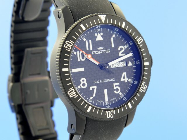 Fortis B-42 Black Edition Carbon Dial