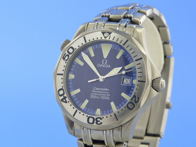 Omega Seamaster Diver 300M Titan Blue Dial