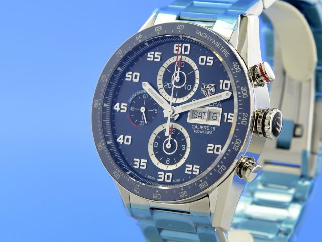 TAG Heuer Carrera 43mm Chronograph Blue Dial