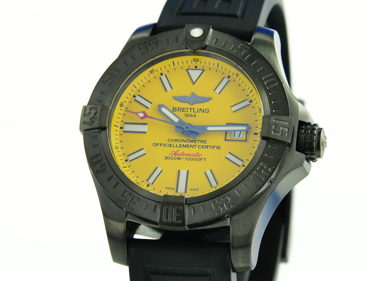 Breitling Avenger II Seawolf Blacksteel