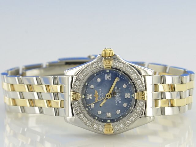 Breitling Callistino Stahl/Gold Diamant