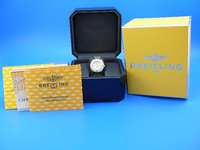 Breitling Callistino Stahl/Gold Diamanten