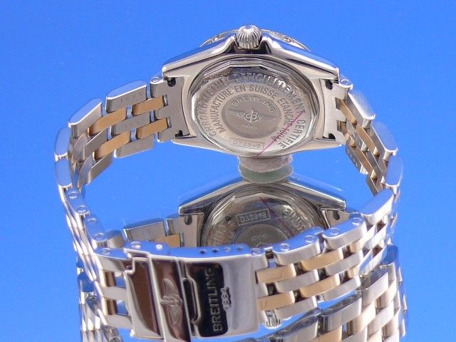 Breitling Callistino Stahl/Gold Diamanten