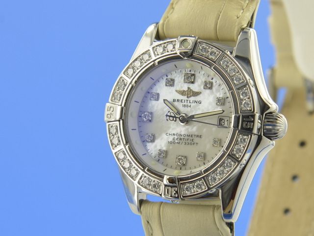 Breitling Callistino diamond bezel