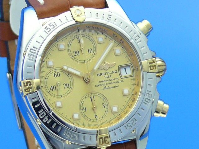 Breitling Cockpit Chrono Stahl/Gold