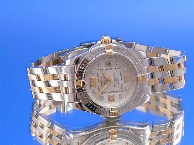 Breitling Cockpit Lady Stahl/Gold Diamant