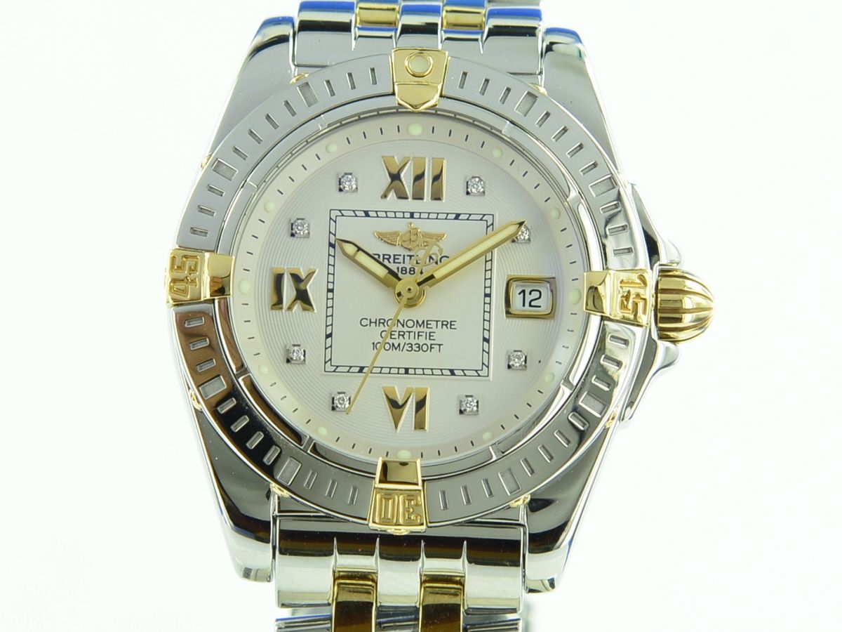 Breitling Cockpit Lady Steel/18K Gold Diamant Zifferblatt