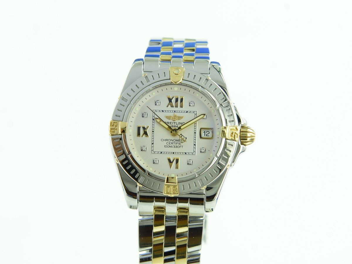 Breitling Cockpit Lady Steel/18K Gold Diamant Zifferblatt