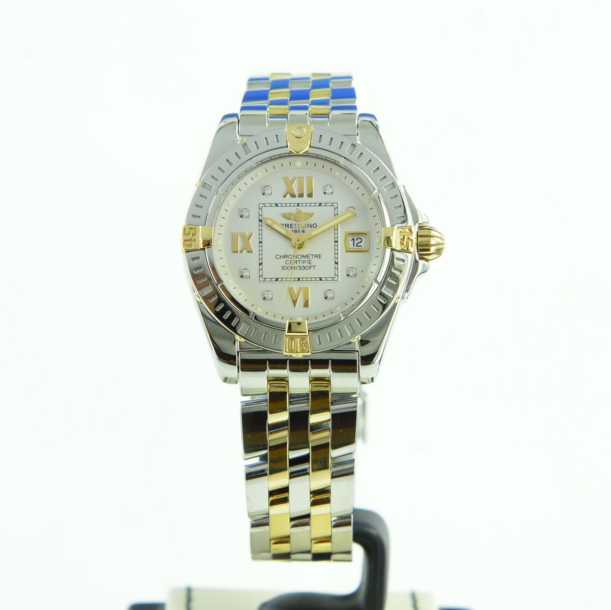 Breitling Cockpit Lady Steel/18K Gold Diamant Zifferblatt