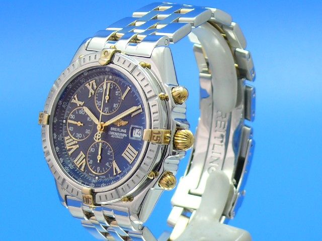 Breitling Crosswind Stahl/Gold Chronograph