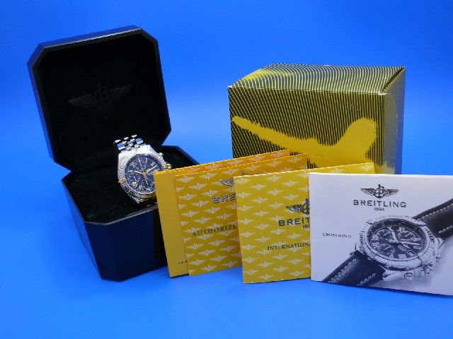 Breitling Crosswind Stahl/Gold Chronograph