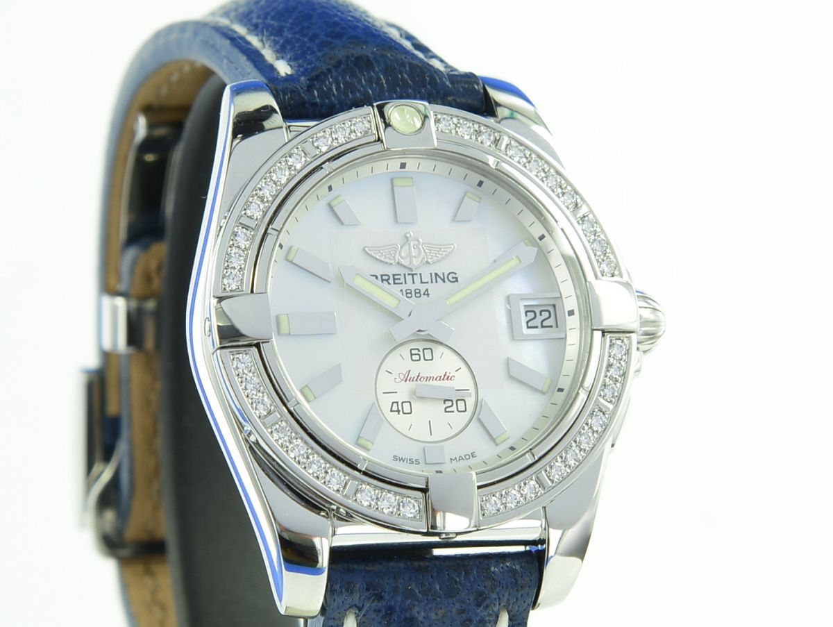 Breitling Galactica 36 Automatik MOP Brillanten A37330