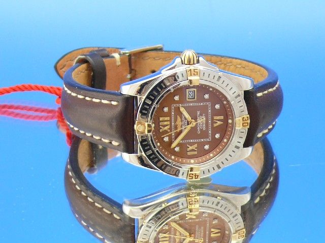 Breitling Lady Cockpit 32 Stahl / Gold Diamanten