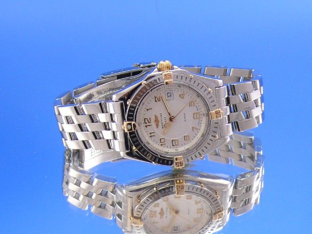 Breitling Lady Wings Cockpit Damenuhr Stahl / Gold