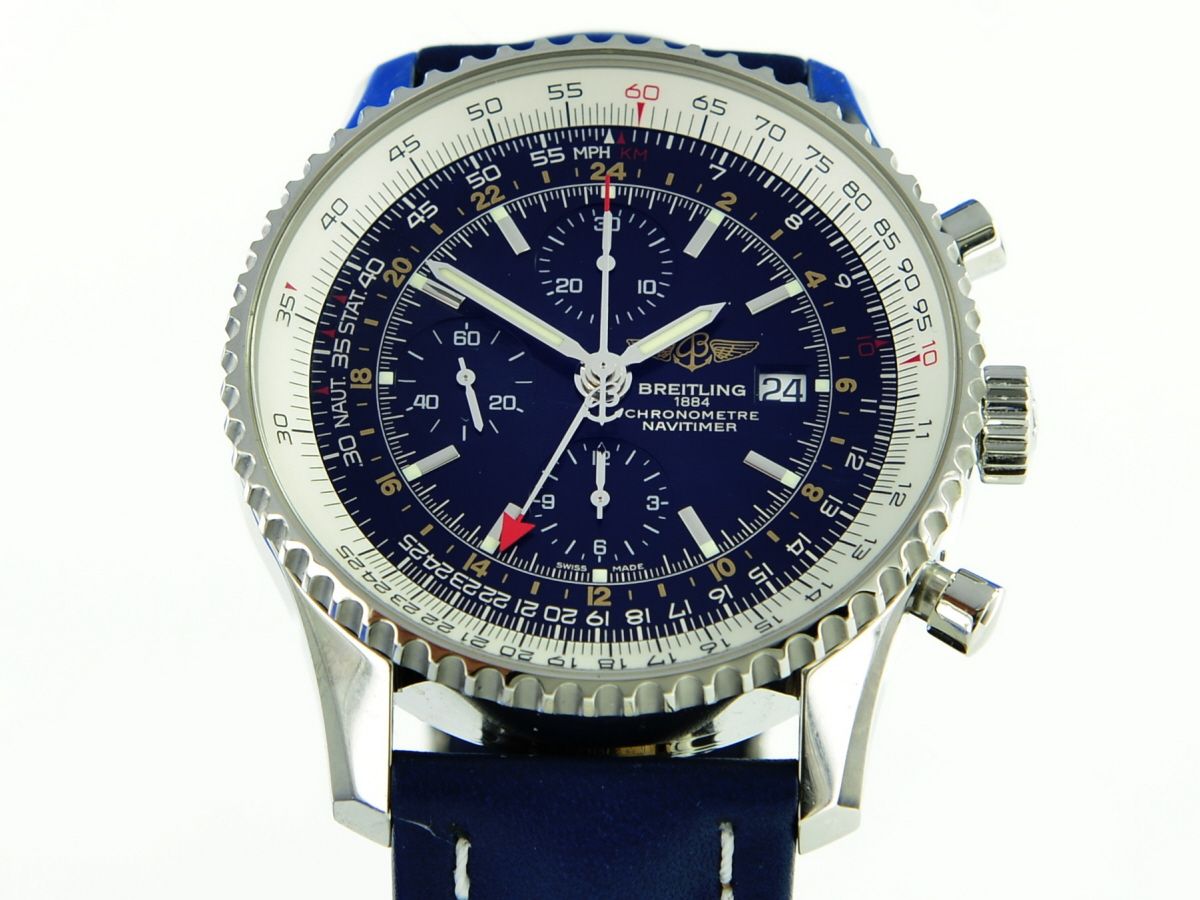 Breitling Navitimer World GMT aus 2018 Fullset Black dial