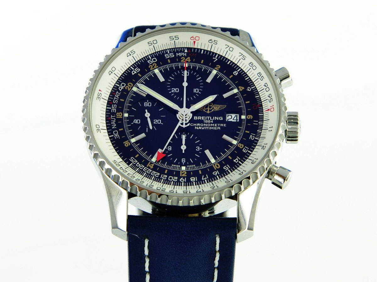 Breitling Navitimer World GMT aus 2018 Fullset Black dial