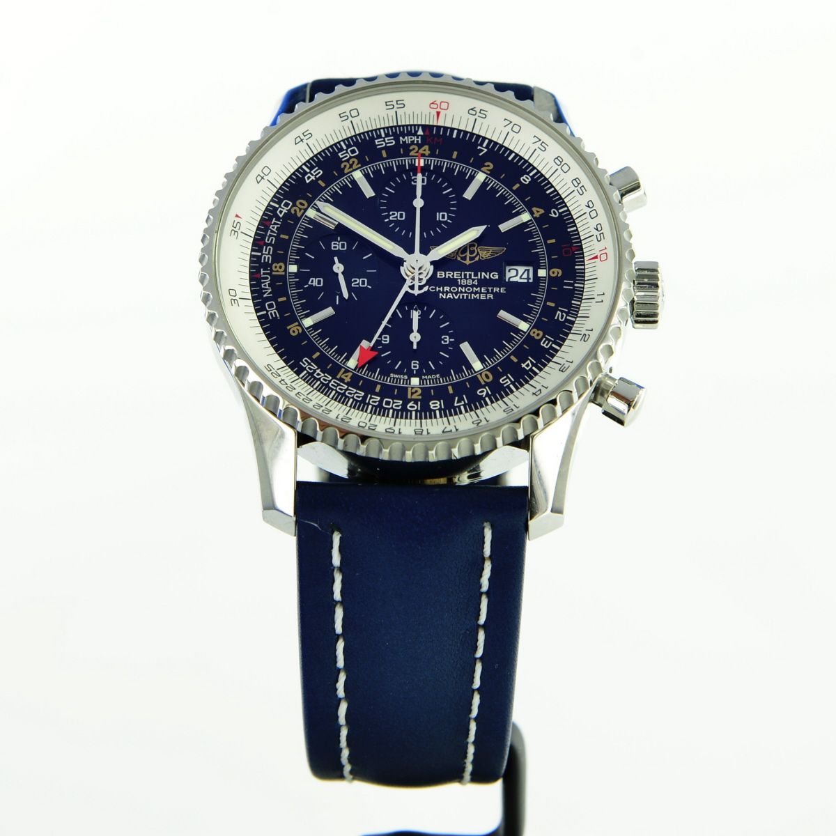 Breitling Navitimer World GMT aus 2018 Fullset Black dial