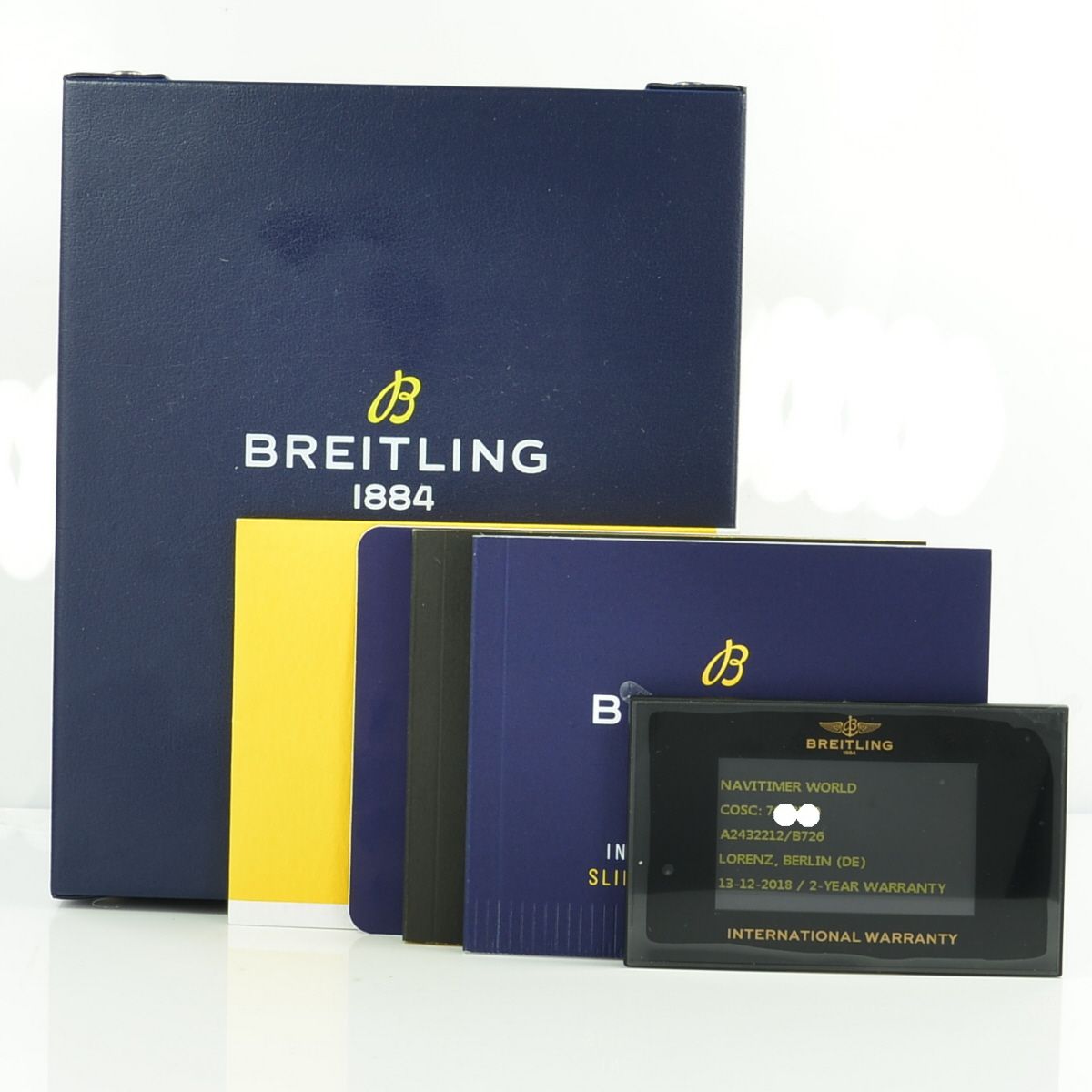 Breitling Navitimer World GMT aus 2018 Fullset Black dial