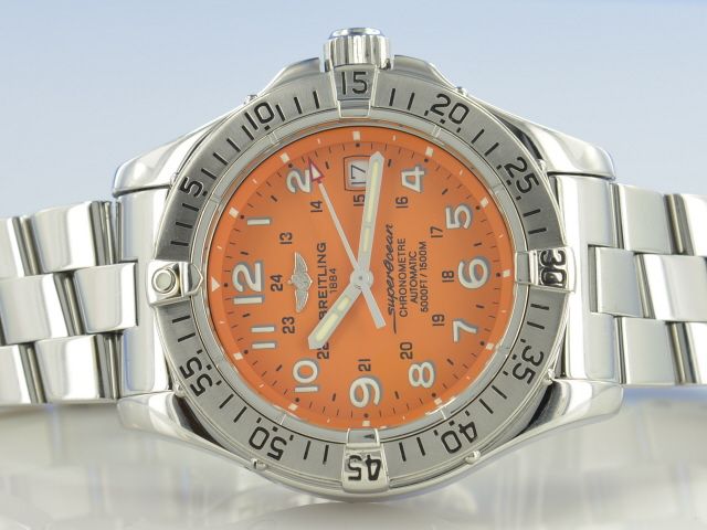 Breitling Superocean Orange Dial 42 mm