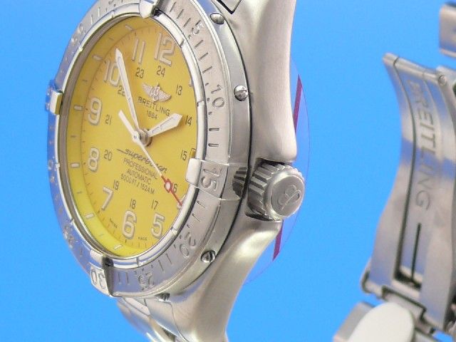 Breitling Superocean Yello Dial