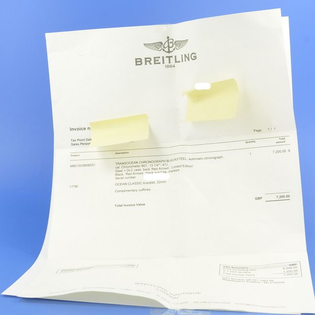 Breitling Transocean Red Arrows Limited Edition 50 Stck