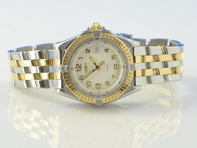 Breitling Wings Damen Stahl/Gold