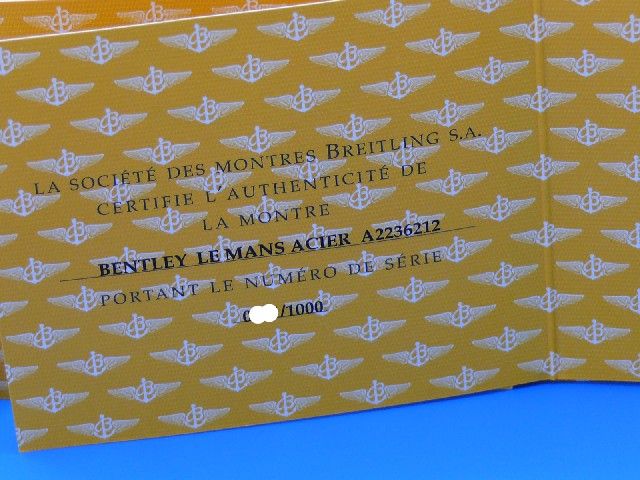 Breitling for Bentley Le Mans 24 h „LIMITED EDITION“