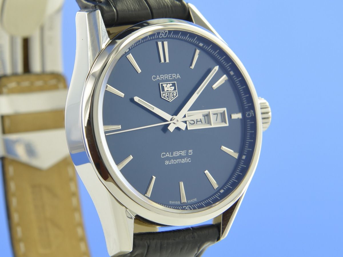 TAG Heuer Carrera Calibre 5 Day-Date Blau