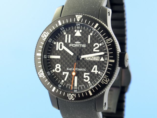 Fortis B-42 Black Edition Carbon Dial